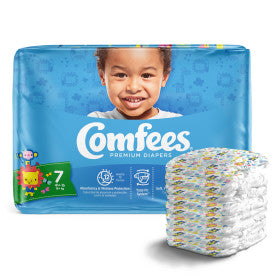 Attends 41543 - Comfees Baby Diapers - Size 7 - 4 Bags Of 20