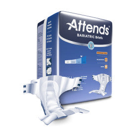 Attends 37739 - Attends Bariatric Briefs, 2x-Large - Waist Size Up To 70" - 4 Bags Of 12
