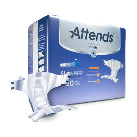 Attends 37737 - Attends Advanced Briefs, x-Large - Waist Size 58" - 63" - 3 Bags Of 20