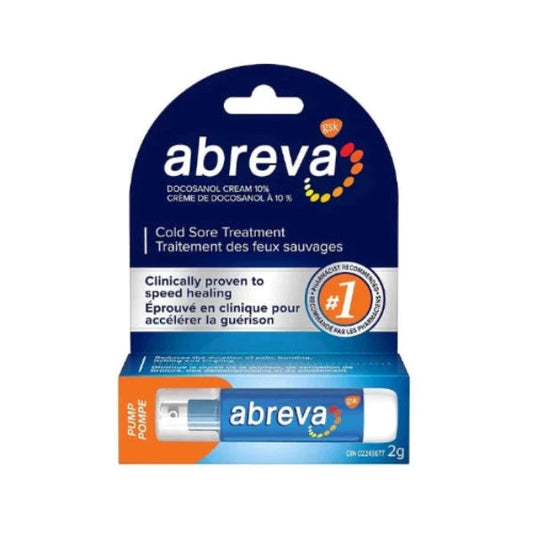 Abreva Cold Sore Treatment Cream Pump 2g