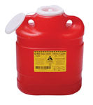 Becton Dickinson Collector Sharps Chemo 6.6 L Red With Natural Plug Top - Each