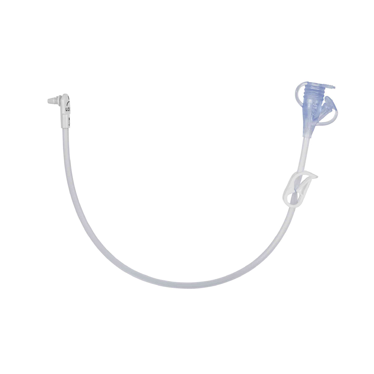Avanos Mic-Key Ext Set 24in, Right Angle, Non-Bolus, 2-Port Y & Clamp - Case of 5