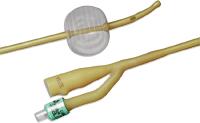 Bard Lubricath Carson 2-Way Med Olive Coude-Tip Single-Eye Foley Cath 22 Fr 5cc Balloon Non-Returna - Box of 12