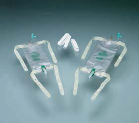 Bard 19oz Latex-Free Leg Bag 18in Extension Tubing, 2 Fabric Leg Straps - Each