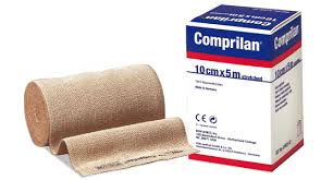 Bsn Comprilan Short Stretch Compression Bandage Variable 10 cm x 5m Beige (Latex Clips) - Box