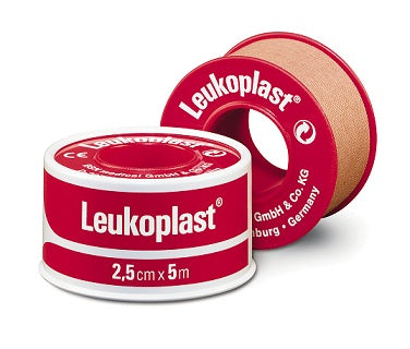 Bsn Leukoplast Sleek Zinc Oxide Plastic Waterproof Tape 2.5 cm x 3m - Box of 12