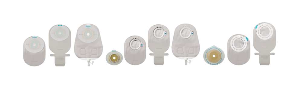 Coloplast SenSura Mio 2-Piece Click Pouch, Midi, Closed, Flange Size 50 mm - Box of 30