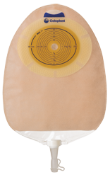 Coloplast SenSura 1-Piece Transparent Convex Light Urostomy Pouch, Cut-to-fit Up To 1 3/4in (43 mm) - Box of 10