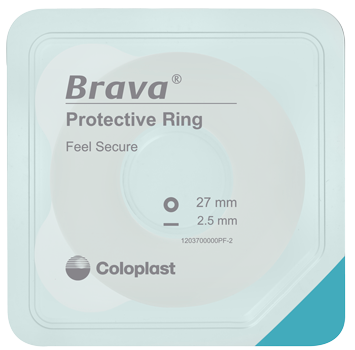 Coloplast Brava Wide Adhesive Protective Rings 18 mm Id 64 mm Od 4.2 mm Thick - Box of 10