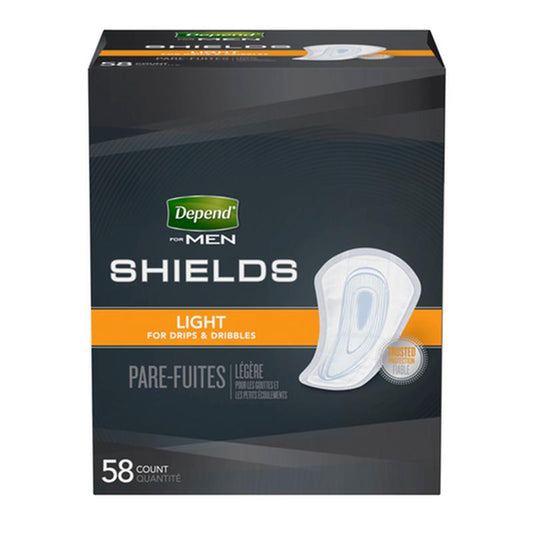 Kimberly Clark Depend Fit-Flex Light Shields Male Convenience - Package of 58