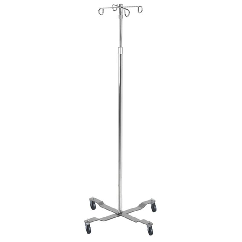 Drive Medical Economy Removable Top I. V. Pole, 2 Hook Top, Chrome 13029 — Each — product image