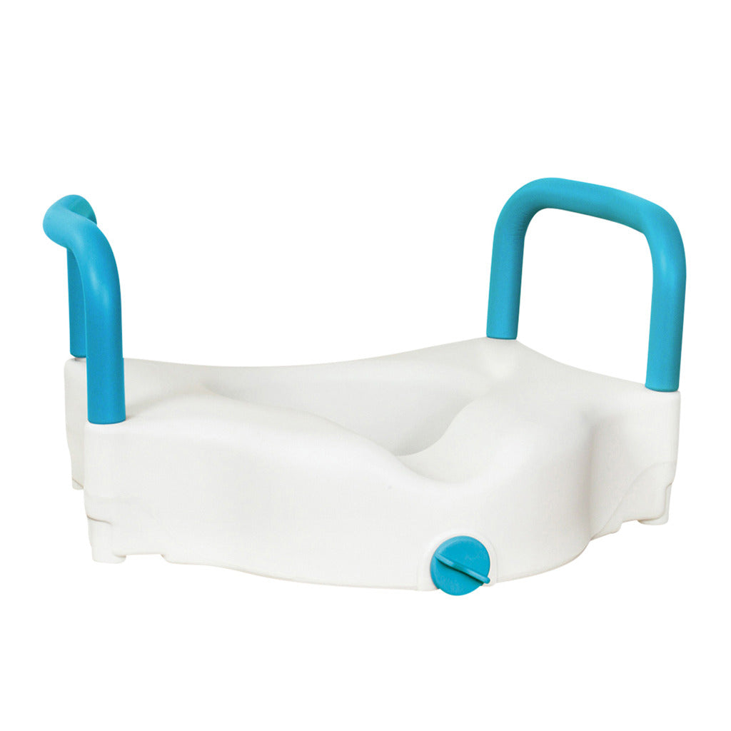 Drive Medical Aquasense 3-in-1 Contoured Raised Toilet Seat 2", Removavle Handles - Each