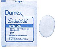 Derma Science Surecare Eye Pads Oval 2 5/8in x 1 5/8in, Sterile - Box of 25