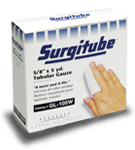 Glenwood Laboratories Canada Ltd Surgitube Tubular Gauze 5/8" x 5yd Size 1 Small Finger/Toe White Unique Knit Can Be Sterilized - Each