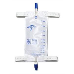 Medline Legbag 20oz/600 mL Lf Straps, Antireflux, Twistdrain (No Tubing) - Each