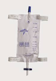 Medline Leg Bag With Comfort Straps, 19oz, Sterile - Each