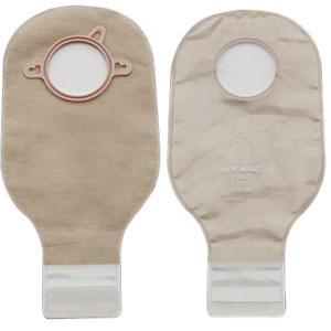 Hollister New Image Lock N Roll 12" Drainable Clear 2-1/4"" Flange,No Filter Ostomy Pouch - Box of 10