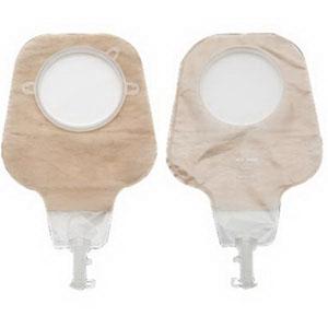 Hollister New Image High Output 12" Soft Tap Closure Drainable Pouch, Clear 1-3/4" Flange - Box of 10