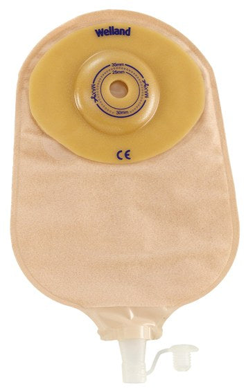 Hollister Premier One Piece Urostomy, Flextend, With Convex, Cut To Fit, Up To 1 1/2in (38 mm), Beige - Box of 5