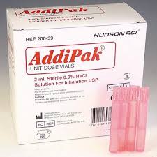 Enthermics Addipak Saline Sodium Chloride Solution Unit Dose 15 mL Pink - Box of 48