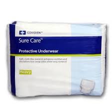 Covidien / Medtronic Cs/4bg (14ea/Bg) Sure Care Protective Underwear, Heavy, x-Large (48"-66")