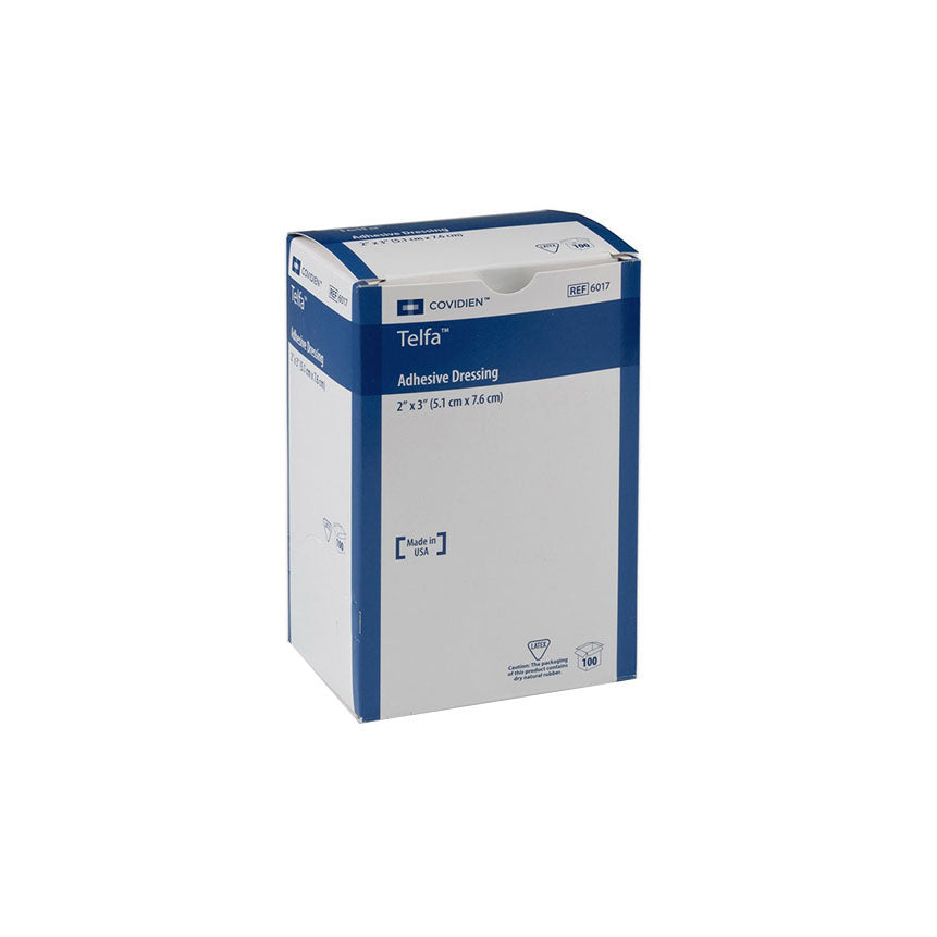 Cardinal Health Telfa Ouchless Adhesive Dressing, 2in x 3in - Box of 100
