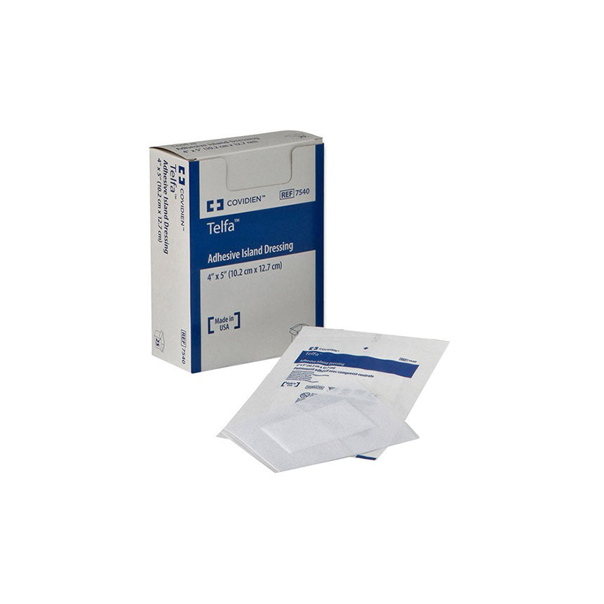 Covidien / Medtronic Telfa Island Dressing,Adhesive ,Sterile (3.75" x 2" ) - Box of 50