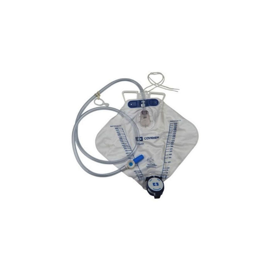 Covidien / Medtronic Dover Urine Drainage Bag Anti-Reflux Device 2000 mL With 48" Tubing - Each