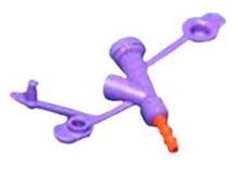 Covidien / Medtronic Kangaroo Adapter,Y-Port/Peg Non Sterile-Orange 16 Fr - Each