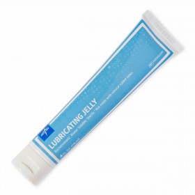 Medline E-Z Lubricating Jelly Transparent Sterile 118 mL Tube Flip-Top - Each