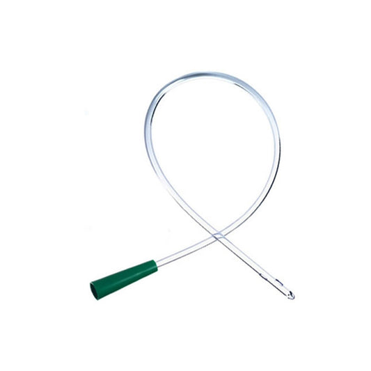 Med Rx Clear Plastic Urethral Intermittent Catheter 10 Fr 16in With Connector 2 Eyes - Box of 100