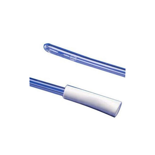 Med Rx Urethral Robinson Plus Catheter, 10 Fr 16" Clear Plastic Sterile 2-Polished Eyes With Connector - Box of 100