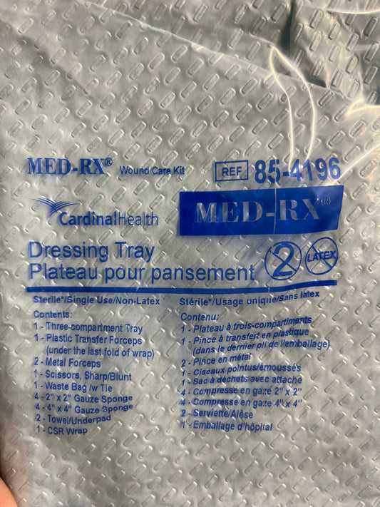 Med Rx Dressing Tray 85-4196 — Each — product image