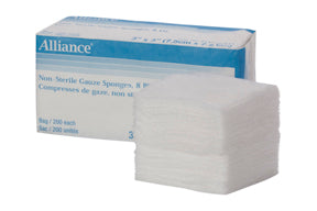 Medline Non Sterile Woven Gauze Sponge, 3" x 3" - Package of 200