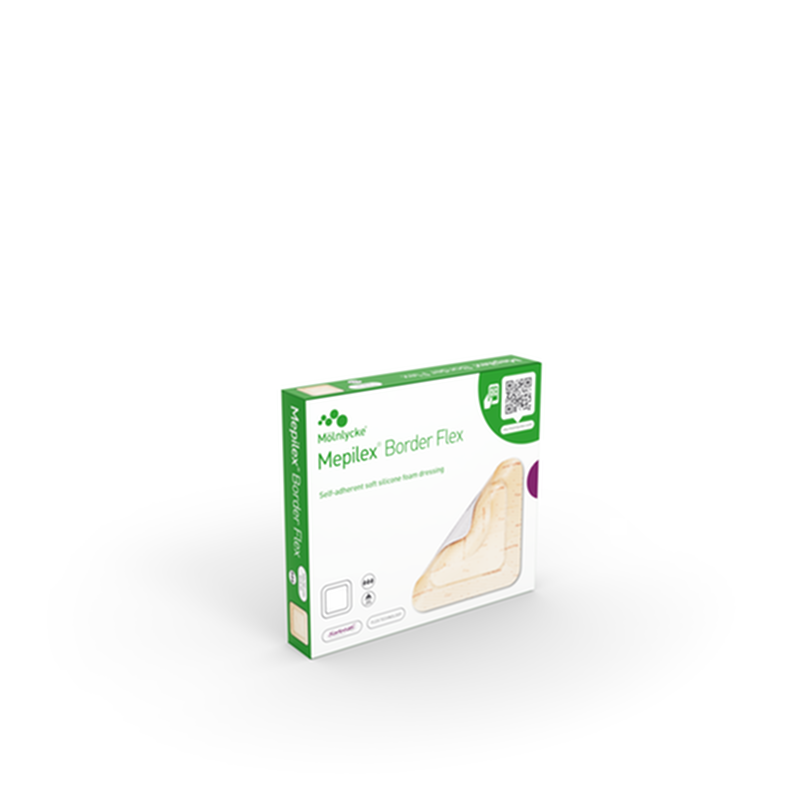 Molnlycke Mepilex Border Flex 10x10cm (4x4" ) - Box of 10