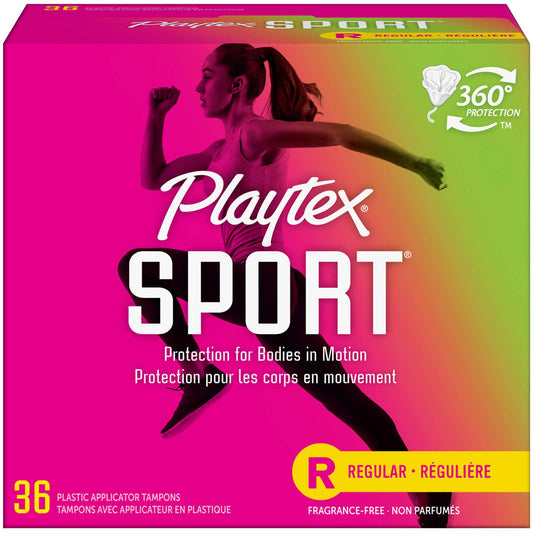 Playtex Sport Tampons, Unscented, Regular
