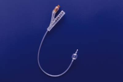 Rusch Teleflex 100% Silicone 2-Way Foley Catheter, Size 10 Fr 3cc - Box of 10