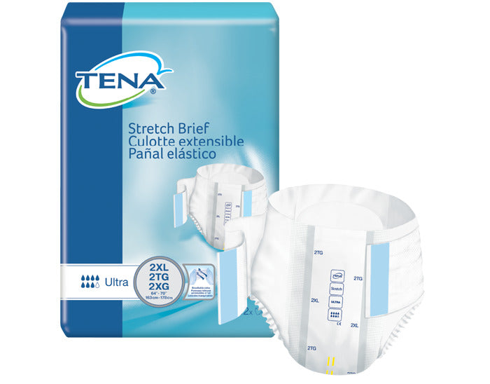 Tena Cs/2pkg (32/Pkg) Tena Stretch Bariatric Brief, 2x-Large Size 64in-70in