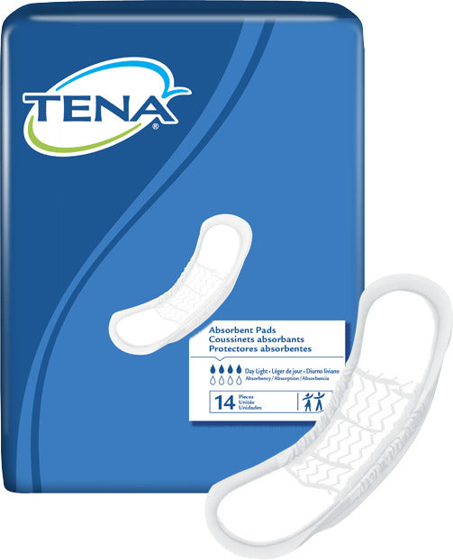 Tena 6pk/Ca (14ea/Pk) Tena Day Light Pads With Adhesive Strip