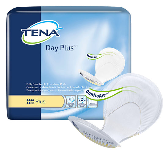 Tena Cs/2pkg (40/Pkg) Tena Day Plus Pads With Wetness Indicator, Yellow