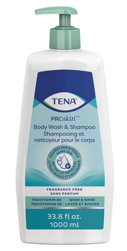 Tena Tena Bodywash And Shampoo, 1000 mL Pump Bottle - BTL