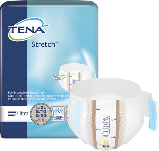 Tena Cs/2pkg (36/Pkg) Tena Stretch Ultra Brief, Large/x-Large Size 41in-64in