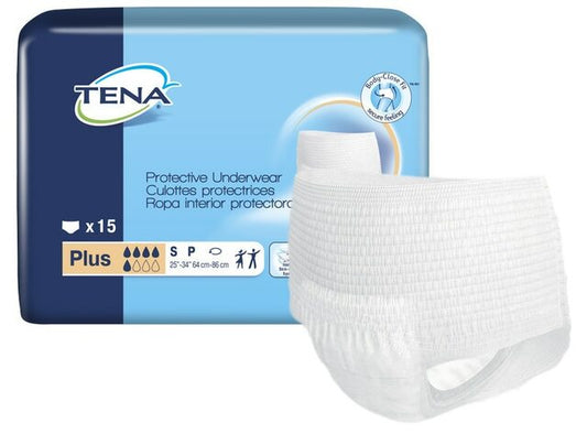 Tena Cs/4pkg(12/Pkg) Tena Plus Protective Underwear Xxl (68-80") With Confioair Breathable Technology