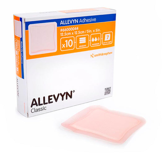 Smith & Nephew Allevyn Adhesive Foam Dressing, Size 7.5 cm x 7.5 cm - Box of 10
