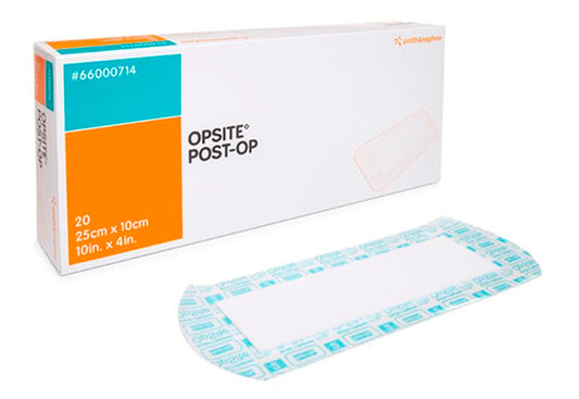 Smith & Nephew Opsite Post-Op Island Dressing, Size 6.5 cm x 5 cm - Box of 100