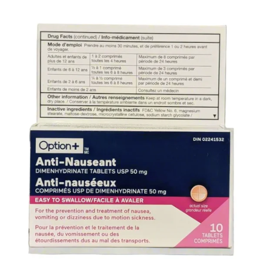 Option Plus Anti Nauseant 10 Tablets