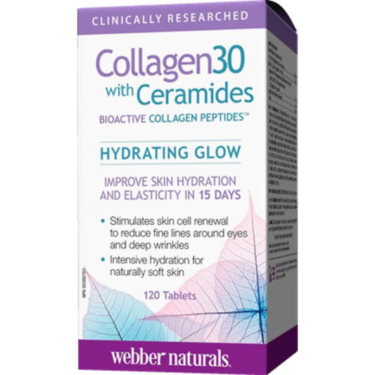Webber Collagen30® with Ceramides Bioactive Collagen Peptides front package