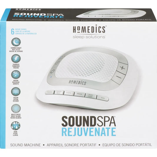 Homedics SoundSpa Rejuvenate front package
