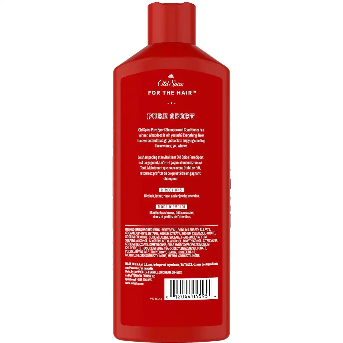 Old Spice Pure Sport 2in1 Shampoo and Conditioner for Men, 400 mL product detail
