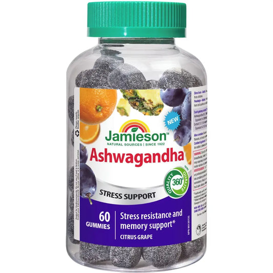 Jamieson Ashwagandha Gummies 60 count front package